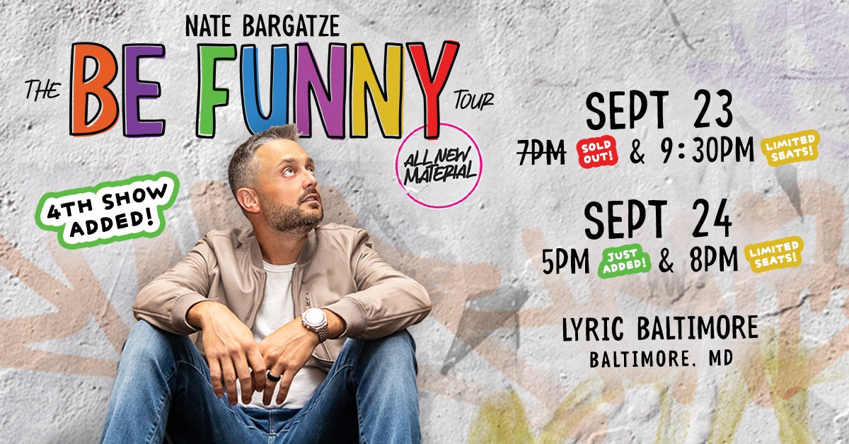 Nate Bargatze- The Be Funny Tour
